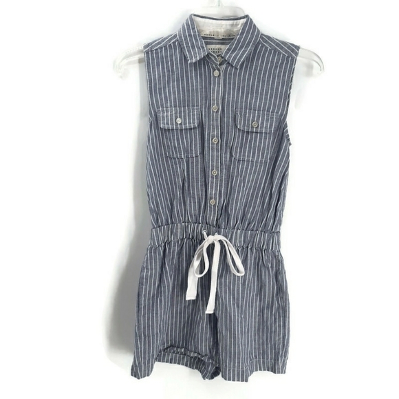 KATE SPADE Broome Street linen romper sz XS - Picture 2 of 11